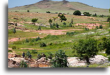 Mining Gemstones::Southwestern Madagascar::