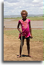 Small Girl with Stick::Saint-Augustin, Madagascar::
