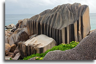 Granite Boulder::La Digue, Seychelles::