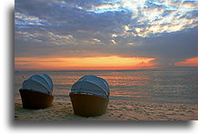 Nusa Dua Beach Chairs::Bali, Indonesia::