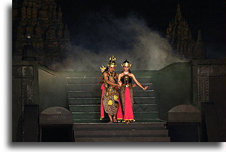 Rama and Shinta::Ramayana Ballet, Prambanan, Java Indonesia::