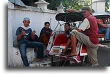  Rickshaw Drivers::Yogyakarta, Java Indonesia::