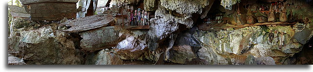 Panorama jaskini Tampangallo::Tana Toradża, Celebes Indonezja::