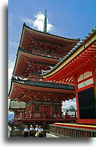 Kiyomizu-dera Pagoda::Kiyomizu-dera in Kyoto, Japan::