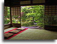 Pijalnia herbaty::Świątynia Taizo-in , Kioto, Japonia::