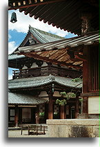 Kondo (Main Hall)::Horyu-ji in Nara, Japan::