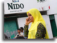 Yellow Hijab::Malé, Maldives::