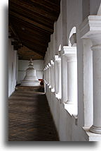 Corridor with stupa::Dambulla, Sri Lanka::