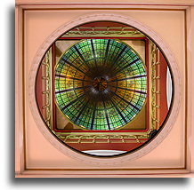 Stained Glass Dome::Queen Victoria Building, Sydney, Australia::