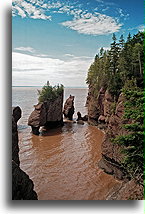 High Tide at Hopewell Rocks::Hopewell Rocks, New Brunswick, Canada::