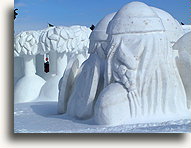 Rzeźby ze śniegu::Quebec, Kanada::