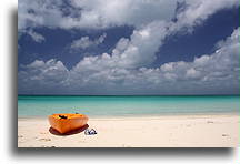 Kayak on Wilson Bay Beach::Cat Island, Bahamas::