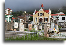 Cemetery in Windwardside::Saba, Caribbean Netherlands::