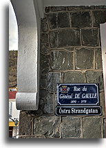 Bilingual Street Name::Gustavia, St. Barths, Caribbean::