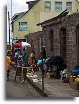Street Market::St. Lucia, Caribbean::