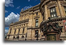 Side View::Opera Garnier, Paris, France::