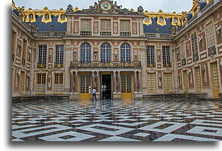 Marble Court::Palace of Versailles, France::