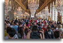 Crowded Hall of Mirrors::Palace of Versailles, France::