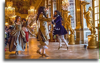 Dancers in Hall of Mirrors #1::Palace of Versailles, France::
