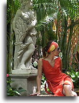 Siedząc przy rzeźbie::St. Thomas, Wyspy Dziewicze St. Zjednoczonych::