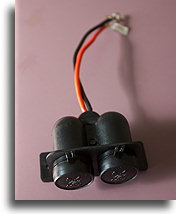 12V Power Outlet::12V twin outlet with rubber caps::