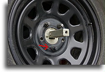 Wheel lock on my spare tire::Vehicle Security::