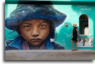 Mural na Holbox #1::Wyspa Holbox, Quintana Roo, Meksyk::