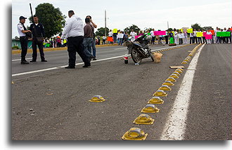 Blokada na drodze::Veracruz, Meksyk::