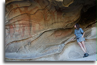 Prehistoryczne malowidła::Mesa el Carmen, Kalifornia Dolna, Meksyk::