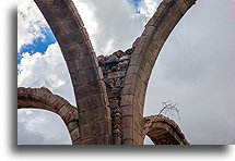 Arches of the Cathedral's Nave::Pinos, Zacatecas, Mexico::