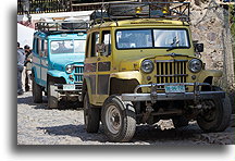 Two Old Jeeps::Real de Catorce, San Luis Potosi, Mexico::