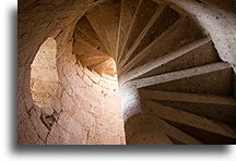 Spiralne kamienne schody::San Borja, Kalifornia Dolna, Meksyk::