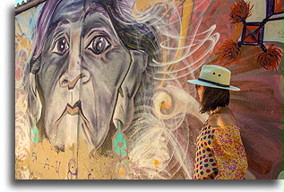 Mural w Zapolite #2::Zapolite, Oaxaca, Meksyk::