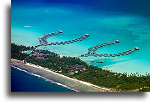 Hotel na motu::Bora Bora, Polinezja Francuska::