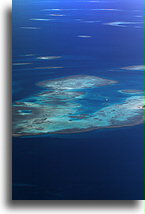 Rafa koralowa z lotu ptaka #2::Nowa Kaledonia, Oceania::