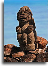 Kamienny Tiki #1::Moorea, Polinezja Francuska::