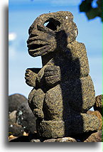 Stone Tiki #2::Moorea, French Polynesia::