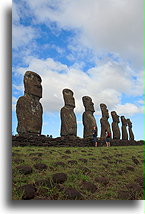 Akivi Sacred Platform::Easter Island::