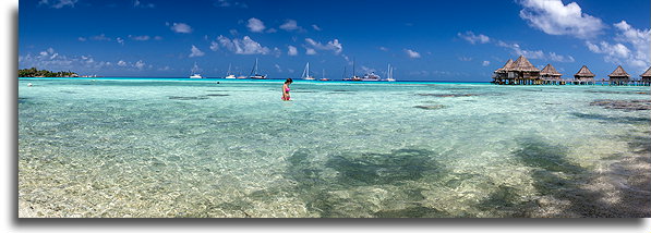 Calm Lagoon::Rangiroa, Tuamotus, French Polynesia::