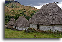 Fijian Huts::Navala Village, Fiji, South Pacific::