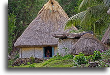 Traditional Bure::Navala Village, Fiji, South Pacific::