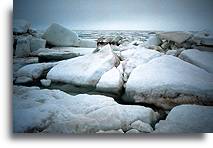 Morze Arktyczne o północy #2::Arktyczna część Alaski, Stany Zjednoczone::