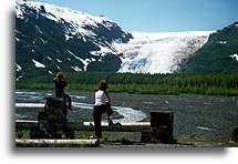 Zbiżając się do lodowca Exit::Alaska, Stany Zjednoczone::