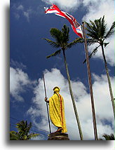 King Kamenahameha I Statue in Kapa`au::Hawaii, the Big Island, Hawaii Islands::