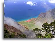 Kalalau Valley::Na Pali Coast on Kauai, Hawaii Islands::
