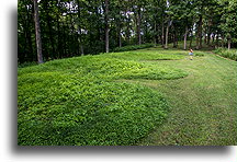 Kopiec w kształcie zwierzęcia #3::Effigy Mounds, Iowa, USA::