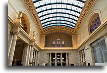 Wielka hala w Union Station #1::Chicago, Illinois, USA::