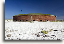 Fort Massachusetts Outer Wall::Ship Island, Mississippi, United States::