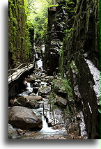 Flume Gorge::Park Stanowy Franconia, New Hampshire, USA::