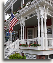 Victorian Front Porch::Cape May, New Jersey, United States::